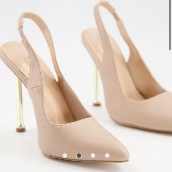 SOLD🔥 Simmi London Kegz Slingback Court Shoe in Beige size 9 - Picture 6 of 10